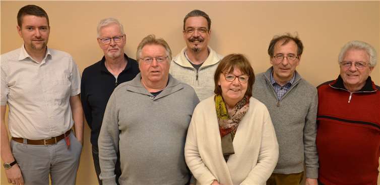 Der Vorstand des Backesvereins Nierendorf: (v.li.) Steffen Langner,Conny Staden, Peter Moog, Manni Bell, Anne Kaiser, Günter Bach und Dieter Sebastian.Privat