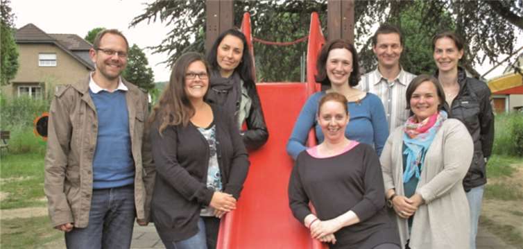 Der Vorstand des Fördervereins Katharinchen e.V. (v.l.n.r.): Holger Zimmer, Mona Krause, Kristina Beier, Dany Celner, Britta Valder, Enrico Seidel, Nathalie Akdim-Quarz und Petra Orth.privat