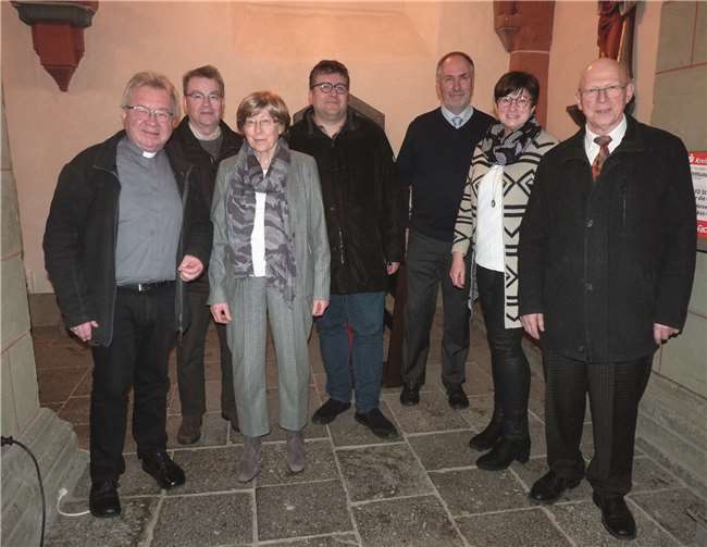 Der Vorstand des Fördervereins der katholischen Kirchengemeinde St. Cyriakus Mendig.