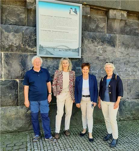 Der Vorstand des Friedensmuseums v.l.n.r Volker Thehos, Anke Sultan, Barbara Heimbach und Karin Keelan.  Foto:privat