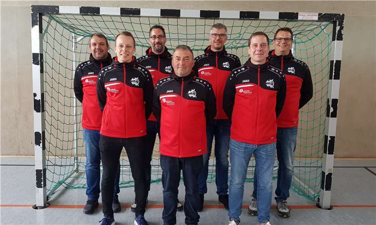 Der Vorstand des JFV Schieferland, v. l. n. r.: Patrick Hoffmann, Carsten Kasper, Maik Groß, Frank Rössel, Markus Johann, Mike Hammes, Jörg Becker. Es fehlen: Christian Wermter, Stefan Schröder.Foto: privat