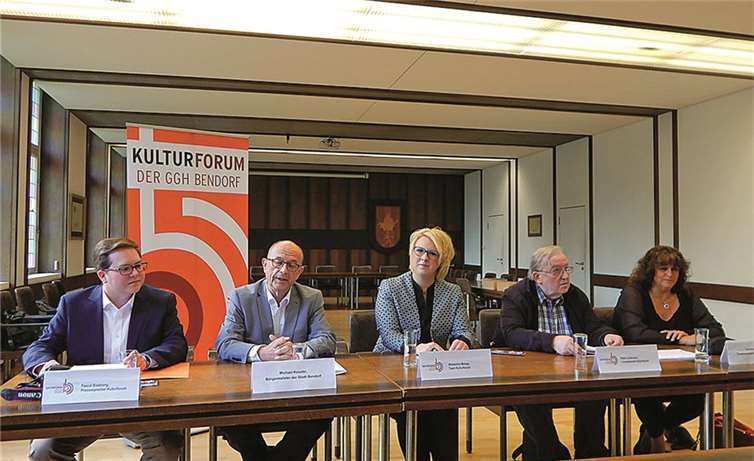 Der Vorstand des Kulturforums GGH Bendorf bei der Pressekonferenz.
