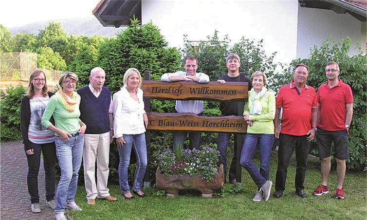 Der Vorstand des TC Blau-Weiss Horchheim geht guten Mutes ins Jubiläumsjahr.privat