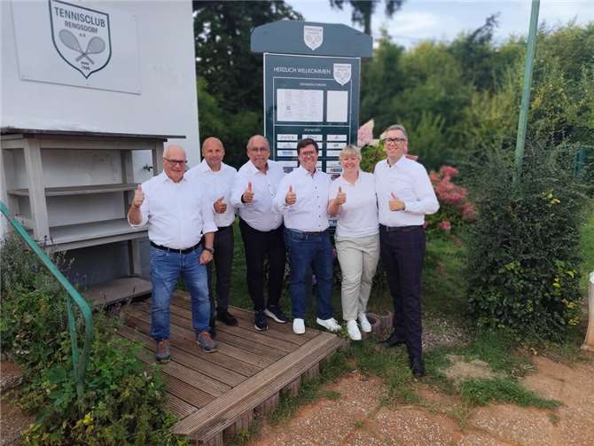 Der Vorstand des TC Rengsdorf freut sich auf zahlreiche Gäste.  Foto: privat