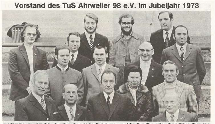 Der Vorstand im 75. Jubeljahr 1973. Quelle: Festschrift 1973