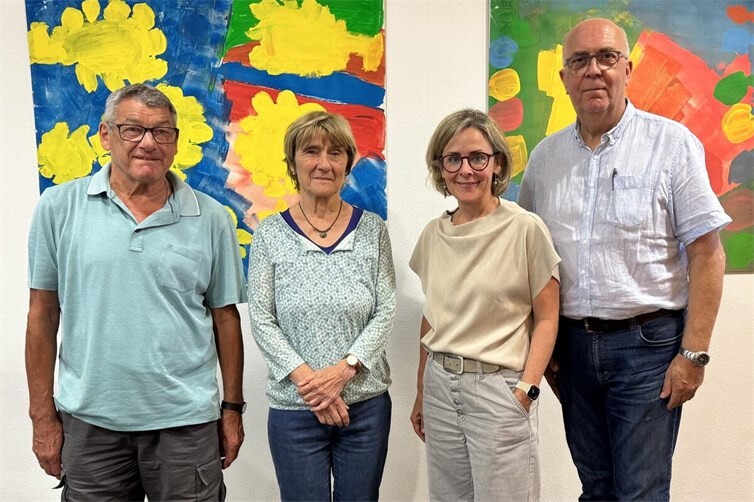 Der Vorstand im September 2026 (v.r.) Paul Kreutz (Vorsitzender), Carmen Bretz (Kassiererin), Renate Kolle (Beisitzerin) und Gerd Kalter (2. Vorsitzender).