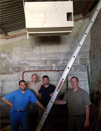 Der Vorstand ist für den Schutz der Schleiereule aktiv und derzeit werden spezielle Nistkästen an den passenden Stellen angebracht.