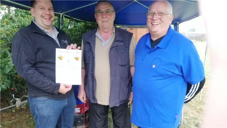 Der Vorstand mit Oliver Piske.