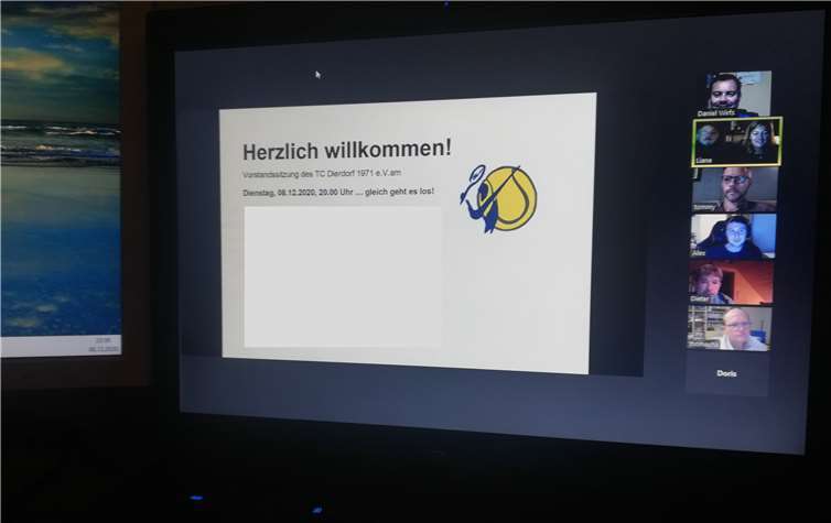 Der Vorstand traf sich virtuell.Fotos: Privat