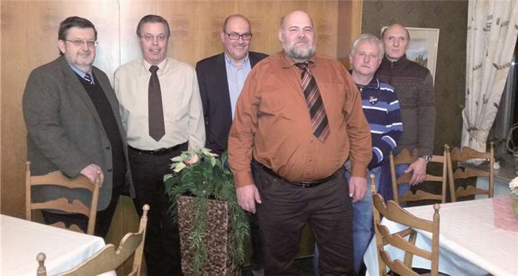 Der Vorstand v.li. Eckhard Pusch, Bernd Altmann, Helgo Koch, Ulrich Schreiber, Hans-Peter Forneberg, Klaus Groth. privat