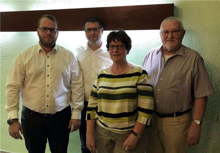 Der Vorstand v.li.n.re.: Daniel Schneider, Christian Hetsch, Eva Ihrlich und Adolf Kölbach. privat