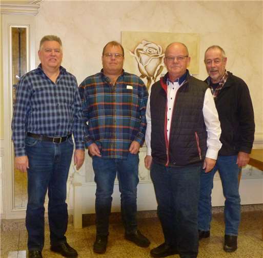 Der Vorstand: v.l.n.r.: Manfred Krüger, André Lehmann, Günter Thelen, Richard Wiens.Fotos: privat