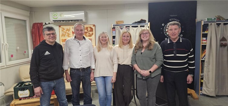 Der Vorstand von links: Jürgen Wolber, Andreas Paetz, Anke Linden, Ingrid Paetz, Tina Schmidt und Rüdiger Fahrmeyer.  Foto: privat