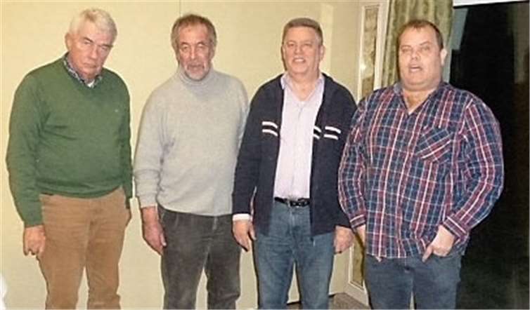 Der Vorstand (von links): Reinhard Roßdeutscher, Richard Wiens, Manfred Krüger und André Lehmann. privat