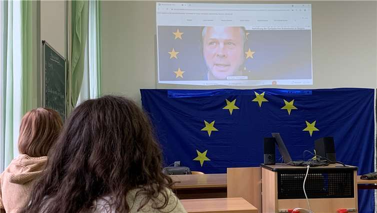 Der Vortrag Jirí Hladík im Sozi LK 12 war ein voller Erfolg. Fotos: privat