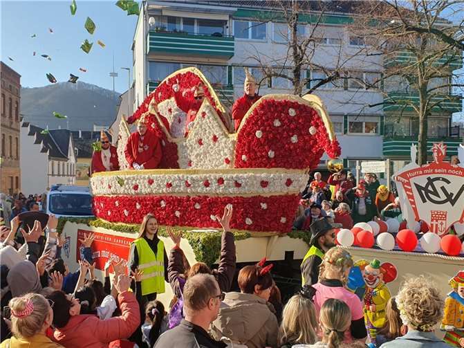 Der Wagen des Elferrats.  Fotos: NCV