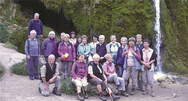 Der Wasserfall bei Nohn war eine der Attraktionen der Tour.privat