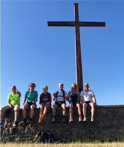 „Der Weg ist das Ziel“ lautete das Motto der sechs Wanderer.Foto: privat