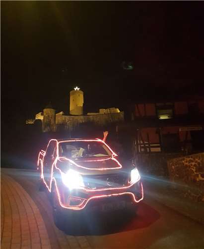 Der Weihnachtstruck fuhr durch die Verbandsgemeinde Adenau.Foto: