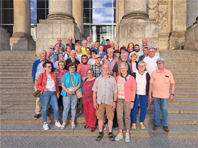 Der Westerwald-Verein besuchte auch den Bundestag. Foto: Aloisius Noll