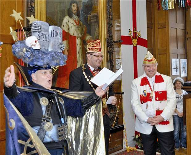 Der Zauberlehrling präsentierte sich in Bestform, der Präsident und der OB sind begeistert. -UKO-