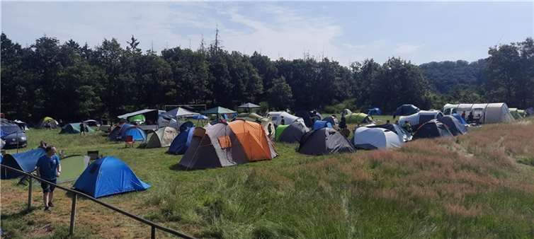 Der Zeltplatz der Teilnehmer. Fotos: Vater-Kind-Aktion Orga-Team