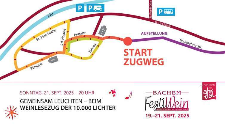 Der Zugweg des Weinlesezuges.  Foto: Ahrtal-Tourismus e.V. 