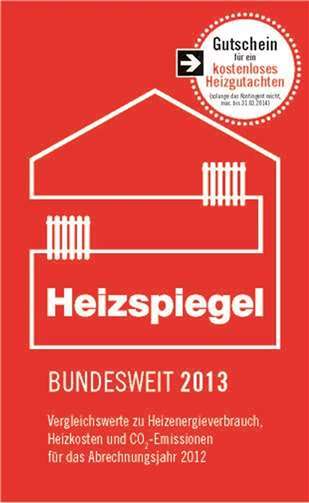 Der aktuelle „Heizspiegel“ ist ab sofort erhältlich. privat