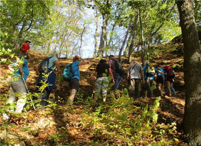 Der alpine Aufstieg auf die Teufelskanzel.