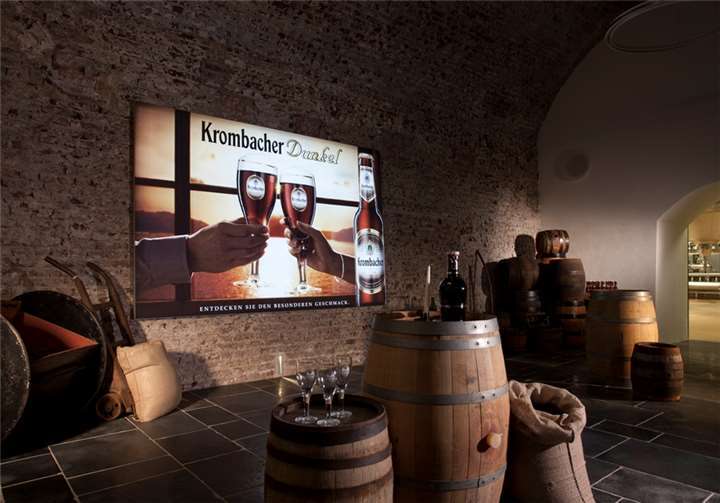 Der alte Gewölbekeller der Krombacher Brauerei. Krombacher