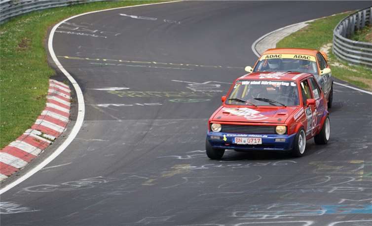 Der alte Golf mit Timo Walbröl und H.-Chr. Schäfer zeigte, was in ihm steckt.