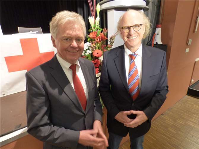 Der alte Kreisverbandspräsident Werner Grüber (links) neben seinem Nachfolger Dr. Armin Rieger (rechts).Foto: Angela Göbler