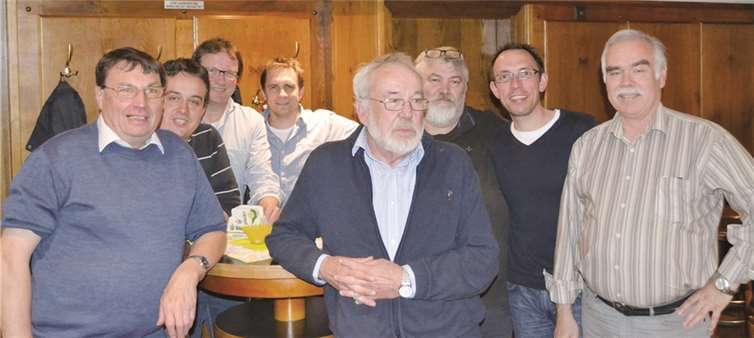 Der alte und neue Vorstand der „Hühner Weitersburg“. Es fehlt Franz Hübgen.privat