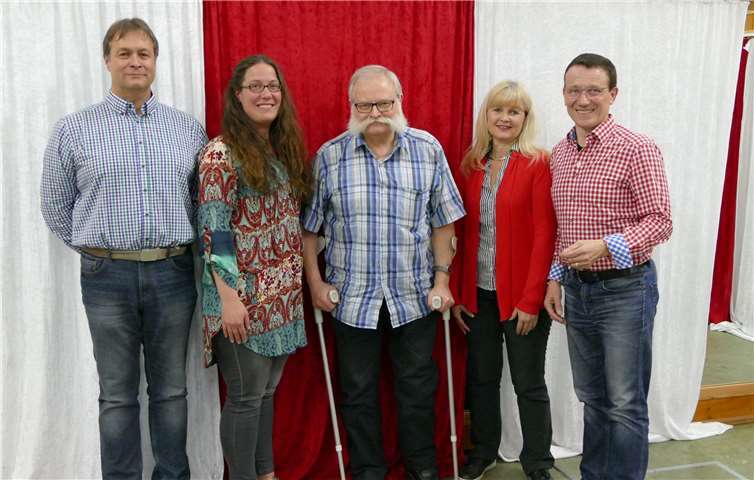 Der amtierende Vorstand der K. K. Funken „Rot-Weiß“ 1936 e. V.Foto: privat