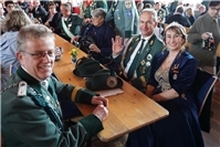 Die  St. Hubertus Schützenbruderschaft Weißenthurm feiert mit europäischer Gemeinschaft