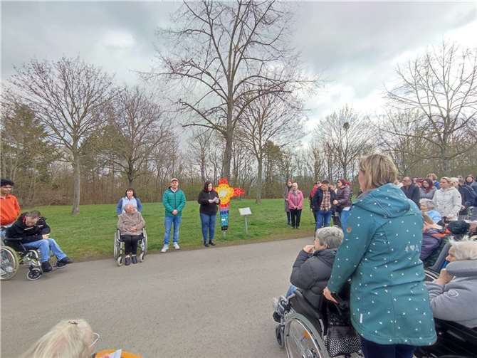 Der barrierefreie Kreuzweg in Obermendig.  Fotos: Meike Schaab / Caritas Zentrum Mendig