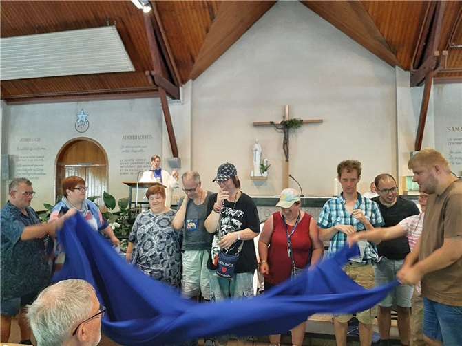 Der bekannte und beliebte Wallfahrtsort Banneux in Belgien war Ziel und Gedenkstätte zum gemeinsamen Beten und Danken, Feiern und Begegnen.. Fotos: privat