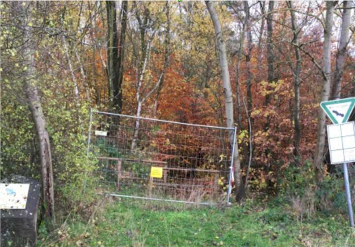 Der beliebte Weg war zuletzt abgesperrt. Foto: privat