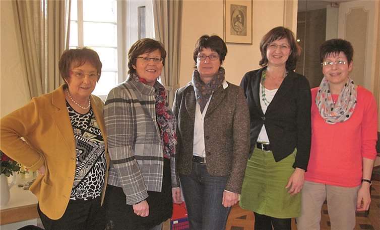 Der derzeitige Vorstand der kfd Adenau (von links): Annelene Korden, Annette Linnarz, Hildegard Körtgen, Ruth Holbach und Margret Schmitt.privat