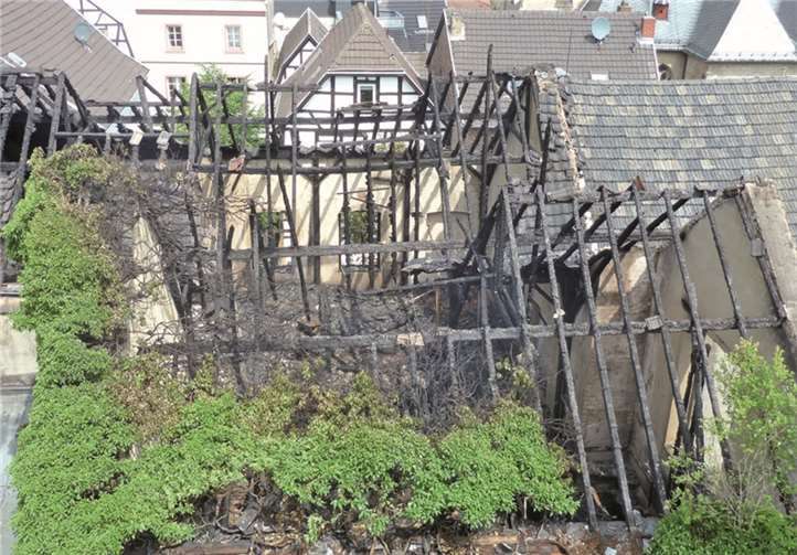 Der ehemalige Tanzsaal brannte komplett aus. AB