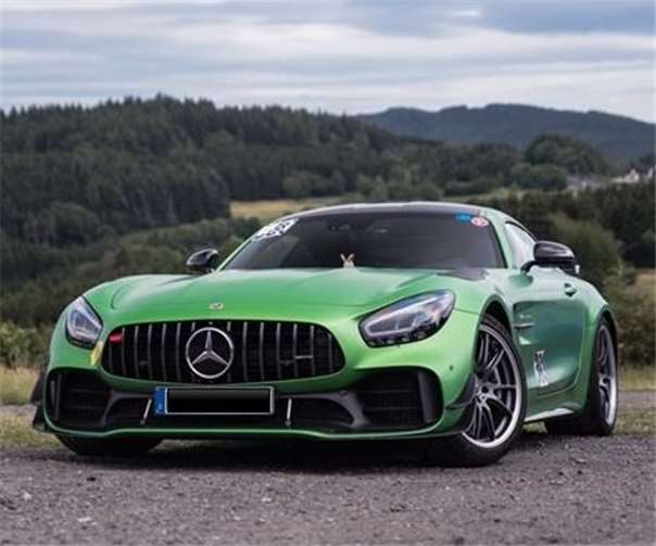 Der entwendete Mercedes AMG GT-R. Quelle: Polizei