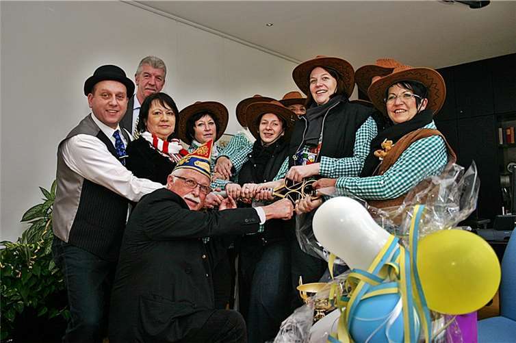 Der erbitterte Kampf um den Rathausschlüssel ging auch dieses Mal verloren.