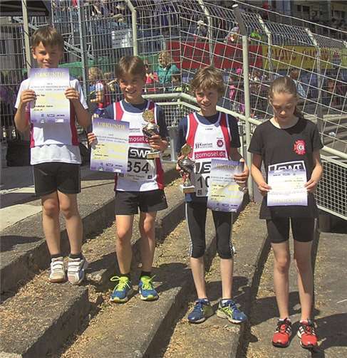 Der erfolgreiche Nachwuchs des TV Cochem (von links): Mathis Mohr, Lennart Mohr, Lukas Raueiser und Sarah Gräf. Es fehlt: Josi Balles.privat