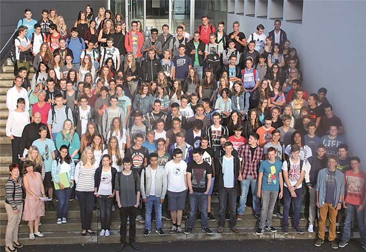Der erste G8 Jahrgang auf dem Weg zum Abitur am Are-Gymnasium. privat