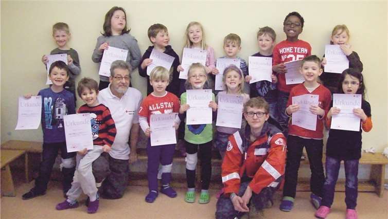 Der erste Schritt ist getan, die Kinder sind fit, einen Notruf abzusetzen. privat