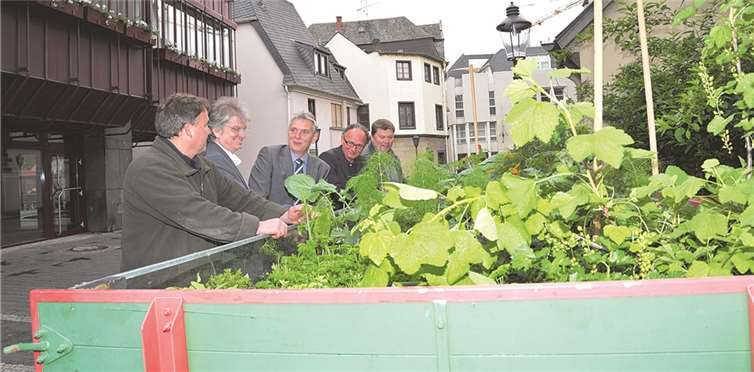 Der fahrbare Garten ist der Hingucker in der Läufstraße. Stadtverwaltung/Maurer