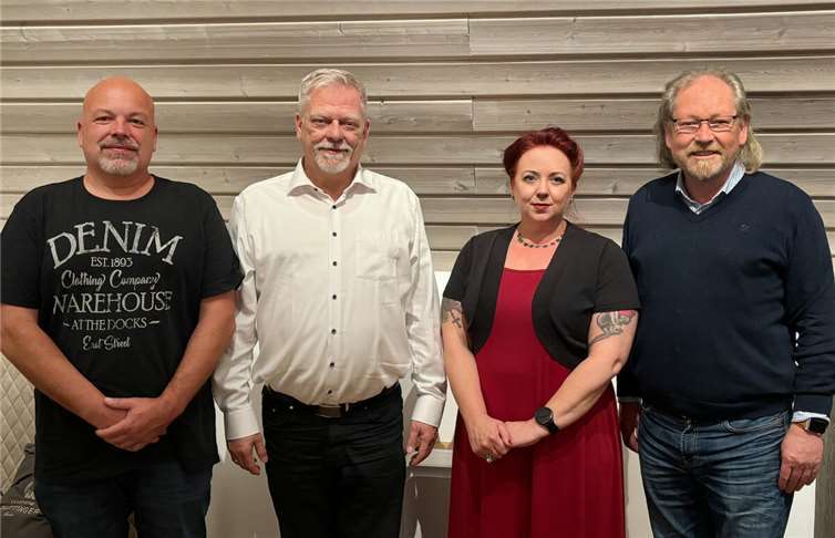 Der frisch gewählte Vorstand (von links nach rechts): Guido Mandt, Frank Kuczinski, Tanja Curdt, Martin Grätz. Foto: privat