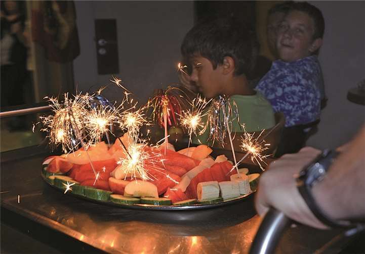 Der fruchtige Snack.