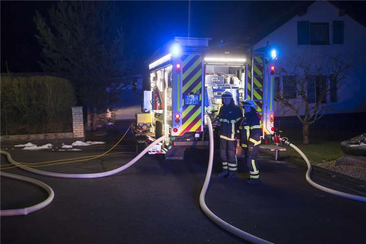 Der frühzeitigen Entdeckung des Brandes ist es zu verdanken, dass der Sachschaden begrenzt blieb. Foto: Feuerwehr VG Puderbach/Wolfgang Tischler