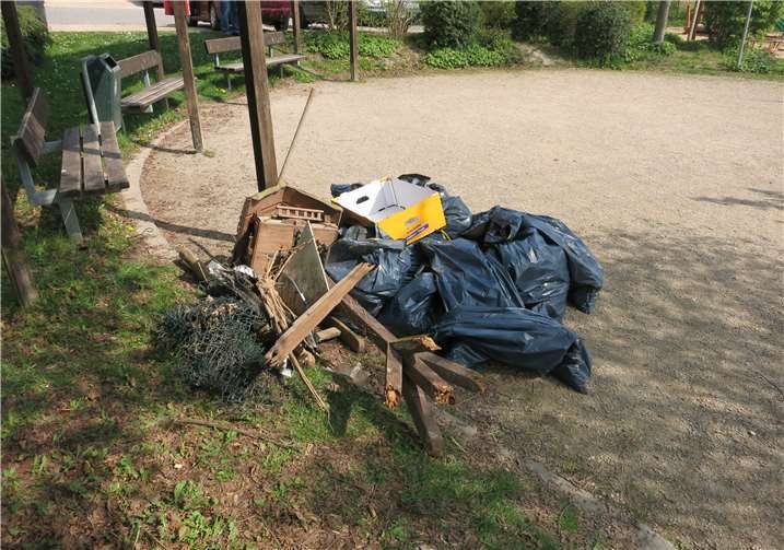 Der gesammelte Müll aus dem Frühjahr 2017. Frans Bollebakker